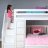 Jackpot Deluxe Chester 4 Staircase Loft Bed Desk + Dresser + Twin Bed