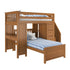 Jackpot Deluxe Chester 4 Staircase Loft Bed Desk + Dresser + Twin Bed