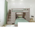 Jackpot Deluxe Chester 4 Staircase Loft Bed Desk + Dresser + Twin Bed