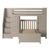 Jackpot Deluxe Chester 4 Staircase Loft Bed Desk + Dresser + Twin Bed