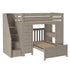 Jackpot Deluxe Chester 4 Staircase Loft Bed Desk + Dresser + Twin Bed