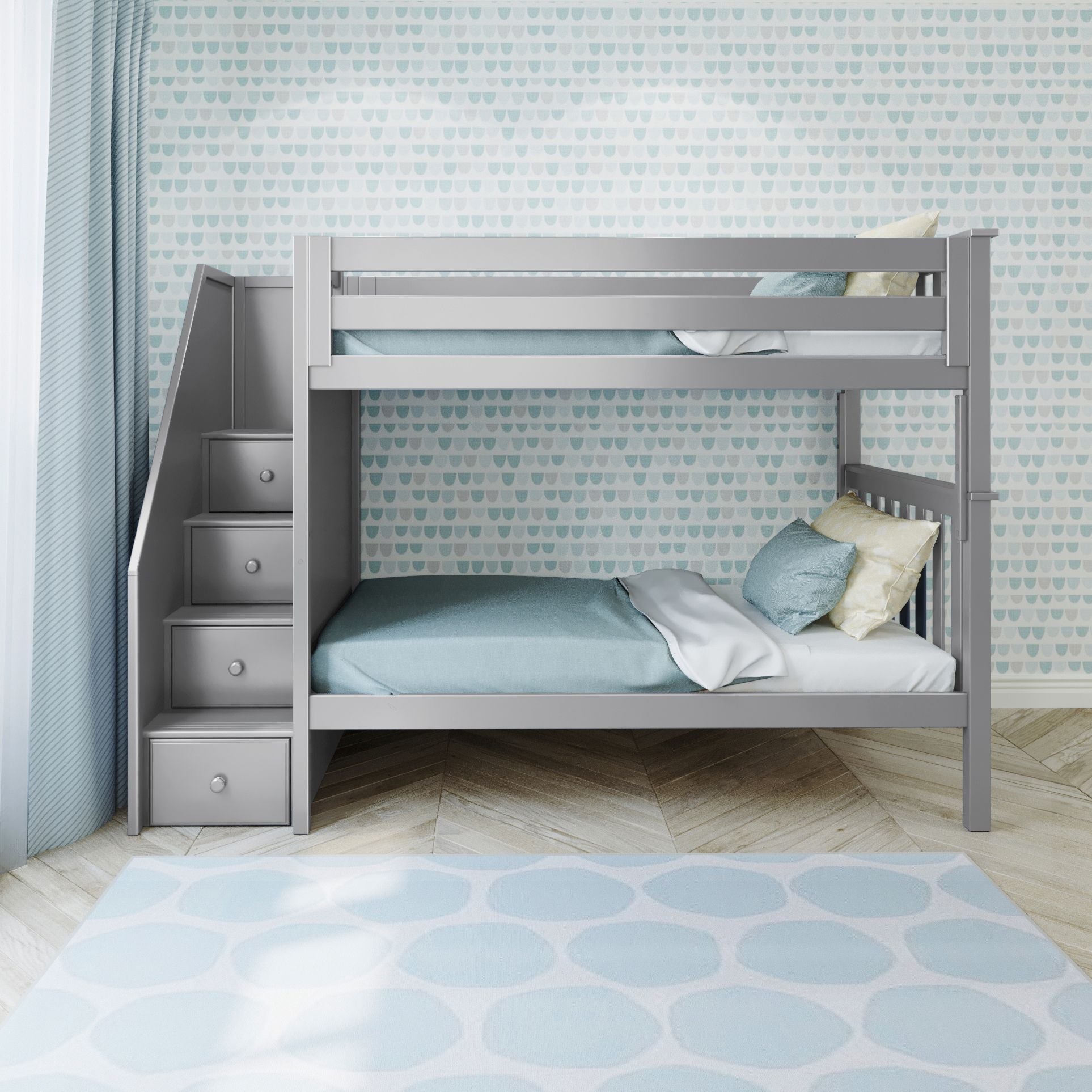 Jackpot Deluxe Sunderland Twin over Twin Staircase Bunk