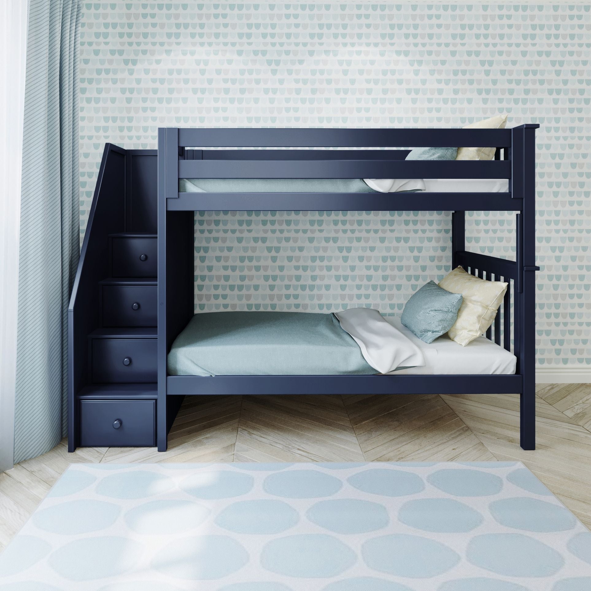 Jackpot Deluxe Sunderland Twin over Twin Staircase Bunk