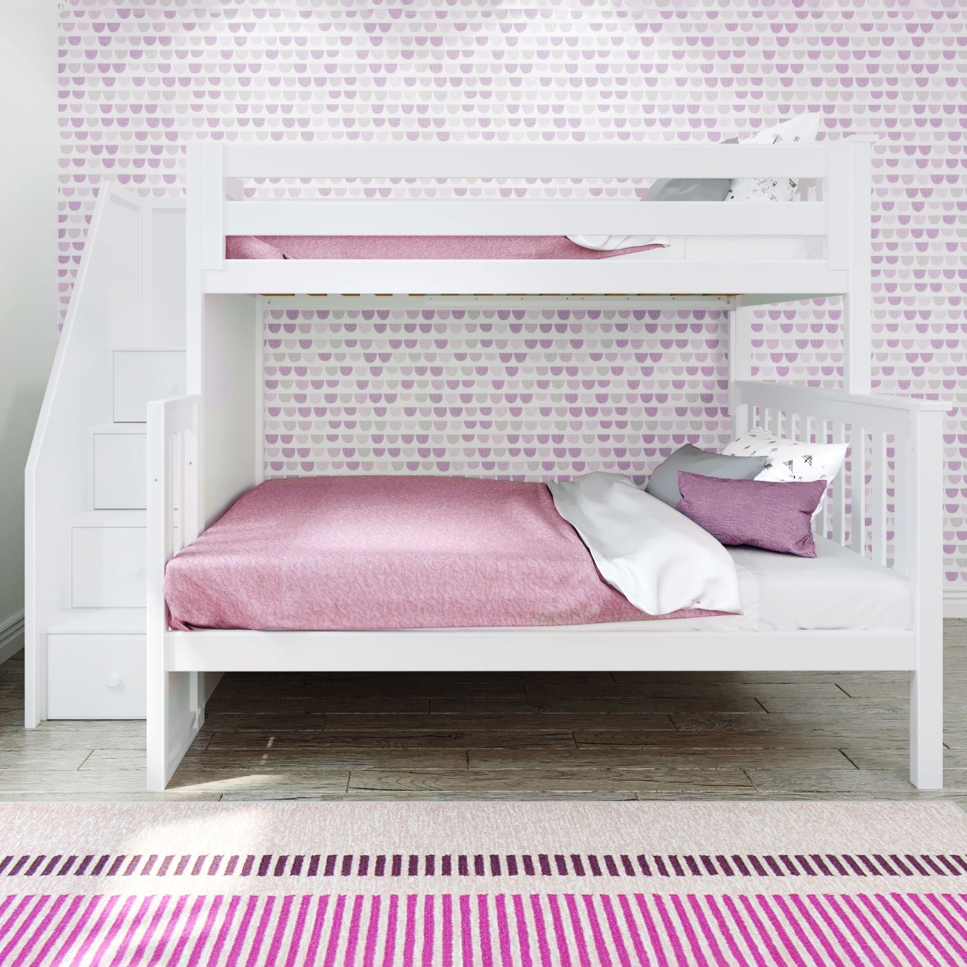 Jackpot Deluxe Newcastle Twin over Full Staircase Bunk
