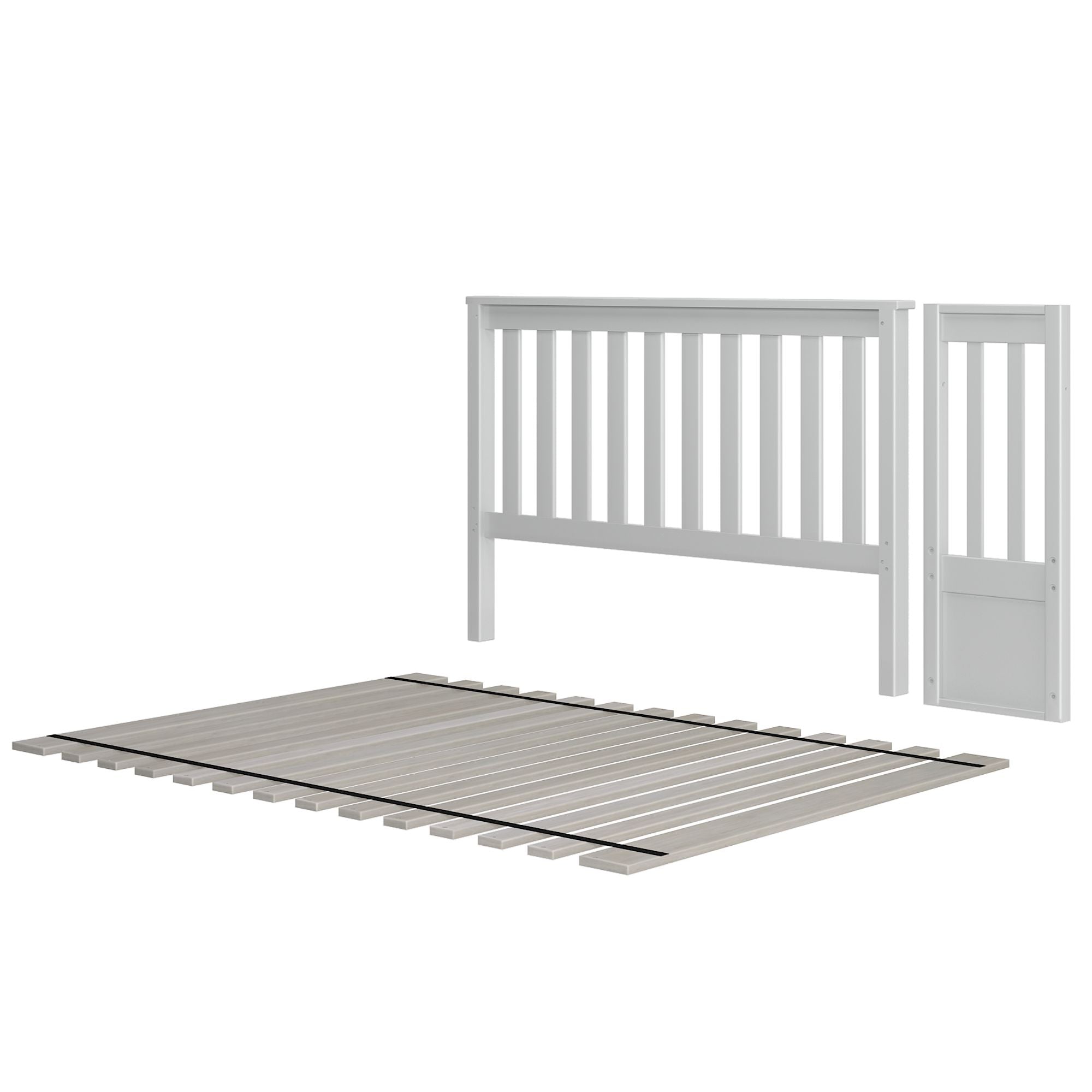 Jackpot Deluxe High Bottom Full Bed-End, 1x T/F Panel and Full Slats