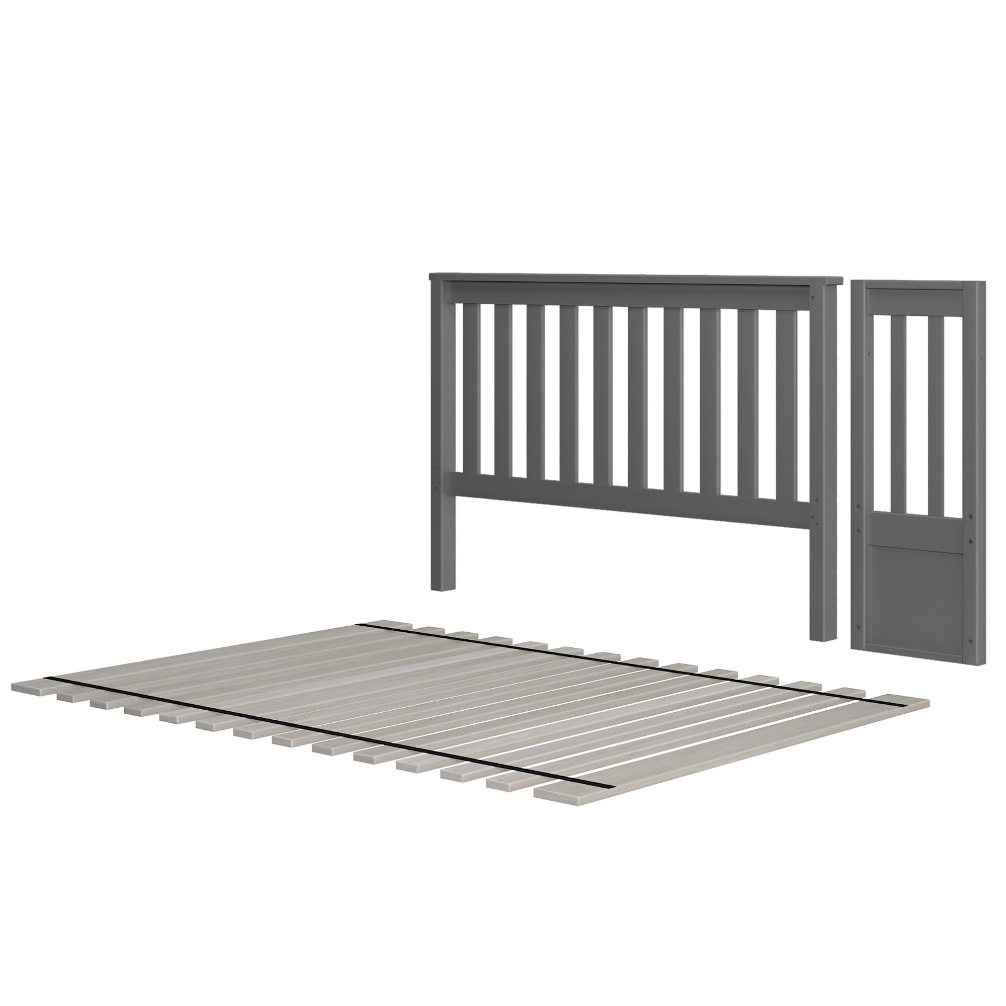 Jackpot Deluxe High Bottom Full Bed-End, 1x T/F Panel and Full Slats