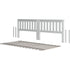 Jackpot Deluxe Slat Twin over Twin Low Bed Ends with Twin Slat Roll