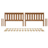 Jackpot Deluxe Slat Twin/Twin Low Bed Ends with Twin Slat Roll