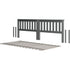 Jackpot Deluxe Slat Twin over Twin Low Bed Ends with Twin Slat Roll