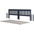 Jackpot Deluxe Slat Twin over Twin Low Bed Ends with Twin Slat Roll
