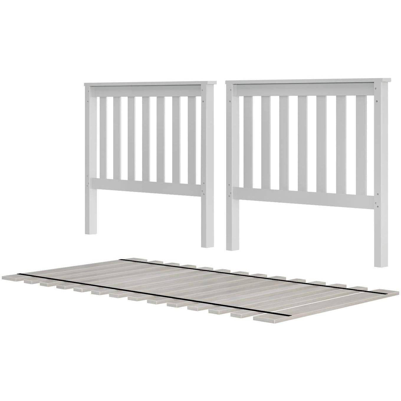 Jackpot Deluxe Slat Twin over Twin High Bed Ends with Twin Slats Roll