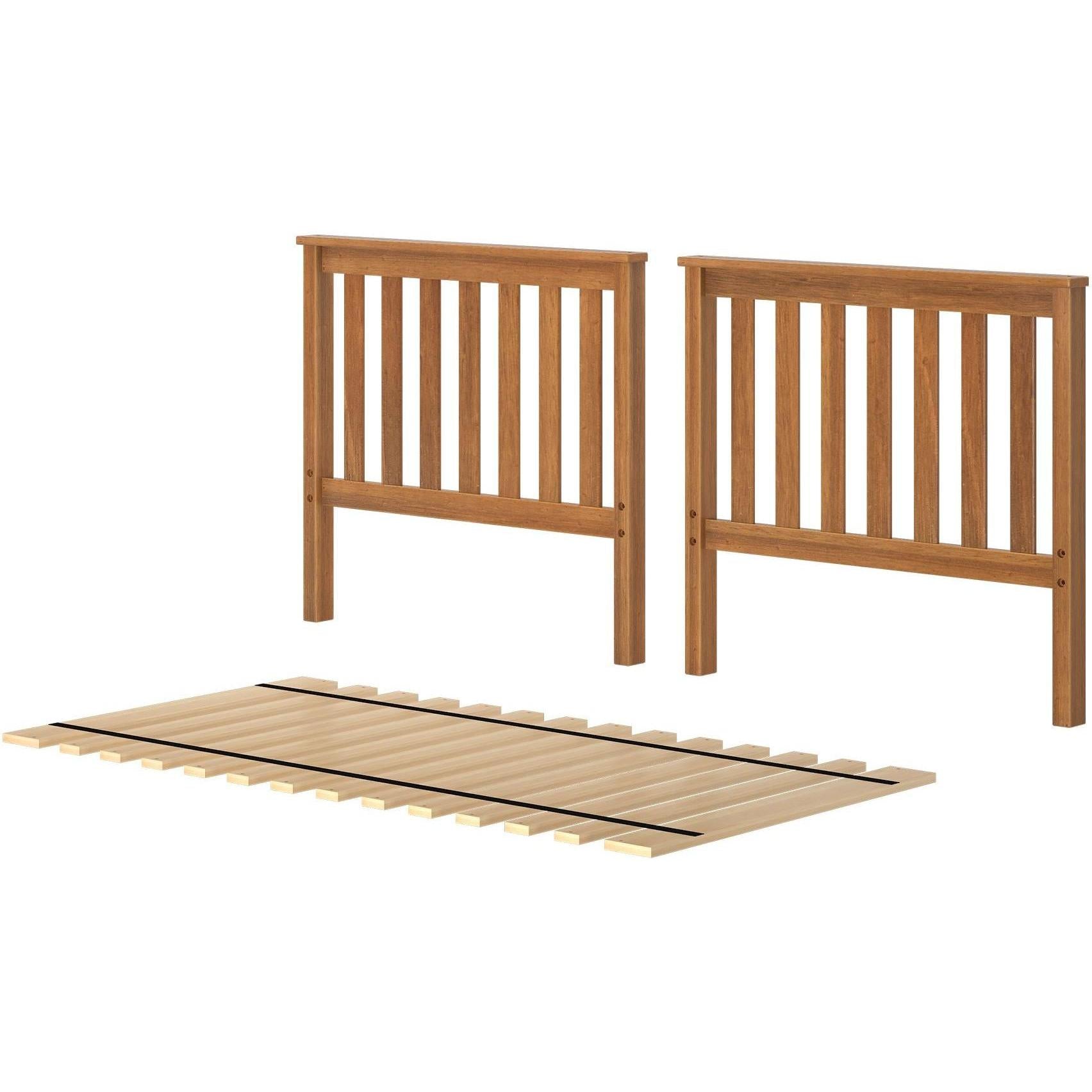 Jackpot Deluxe Slat Twin/Twin High Bed Ends with Twin Slats Roll