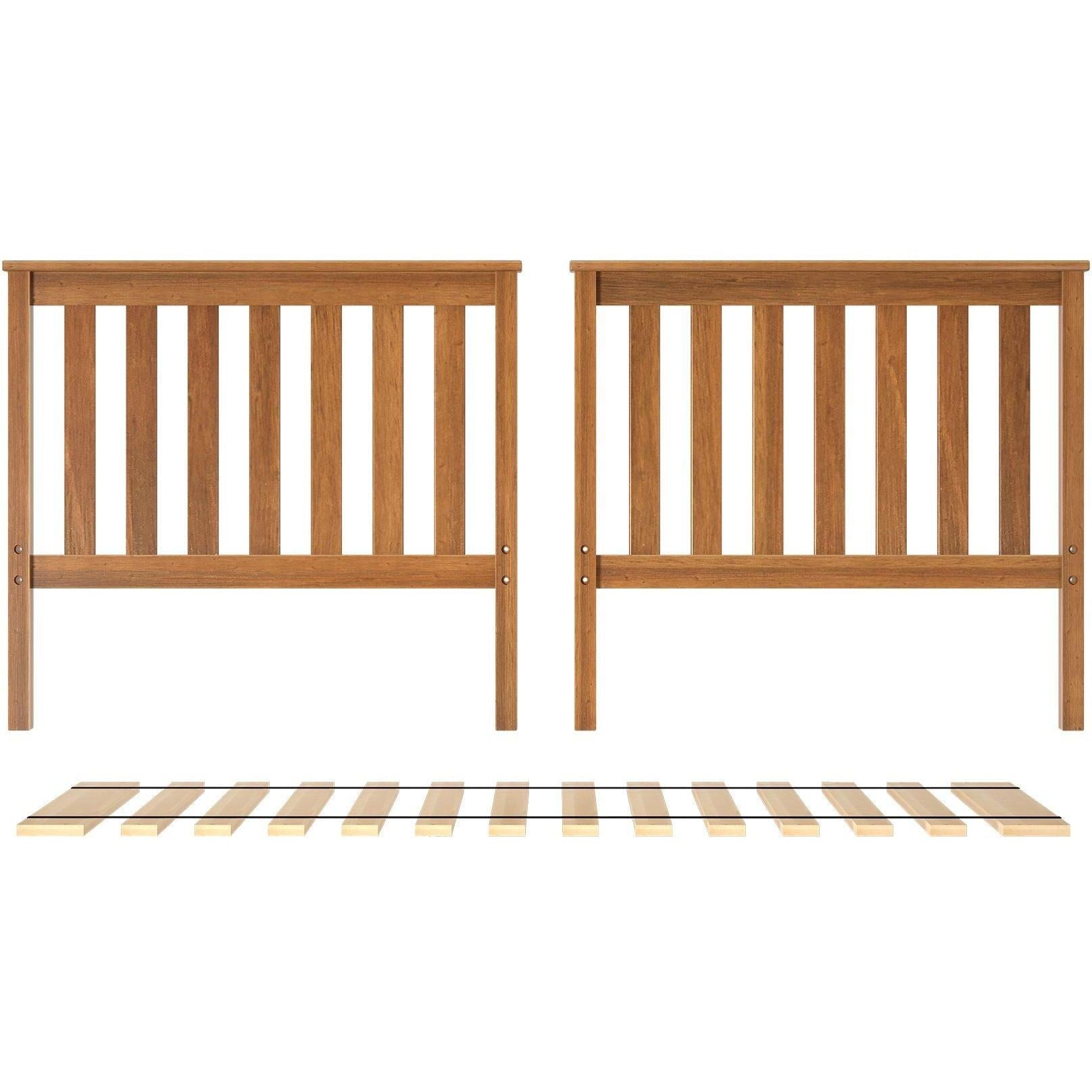 Jackpot Deluxe Slat Twin/Twin High Bed Ends with Twin Slats Roll