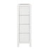 Jackpot Deluxe Narrow 4 Drawer Dresser, White