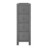 Jackpot Deluxe Narrow 4 Drawer Dresser, White