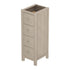 Jackpot Deluxe Narrow 4 Drawer Dresser, White