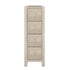 Jackpot Deluxe Narrow 4 Drawer Dresser, White