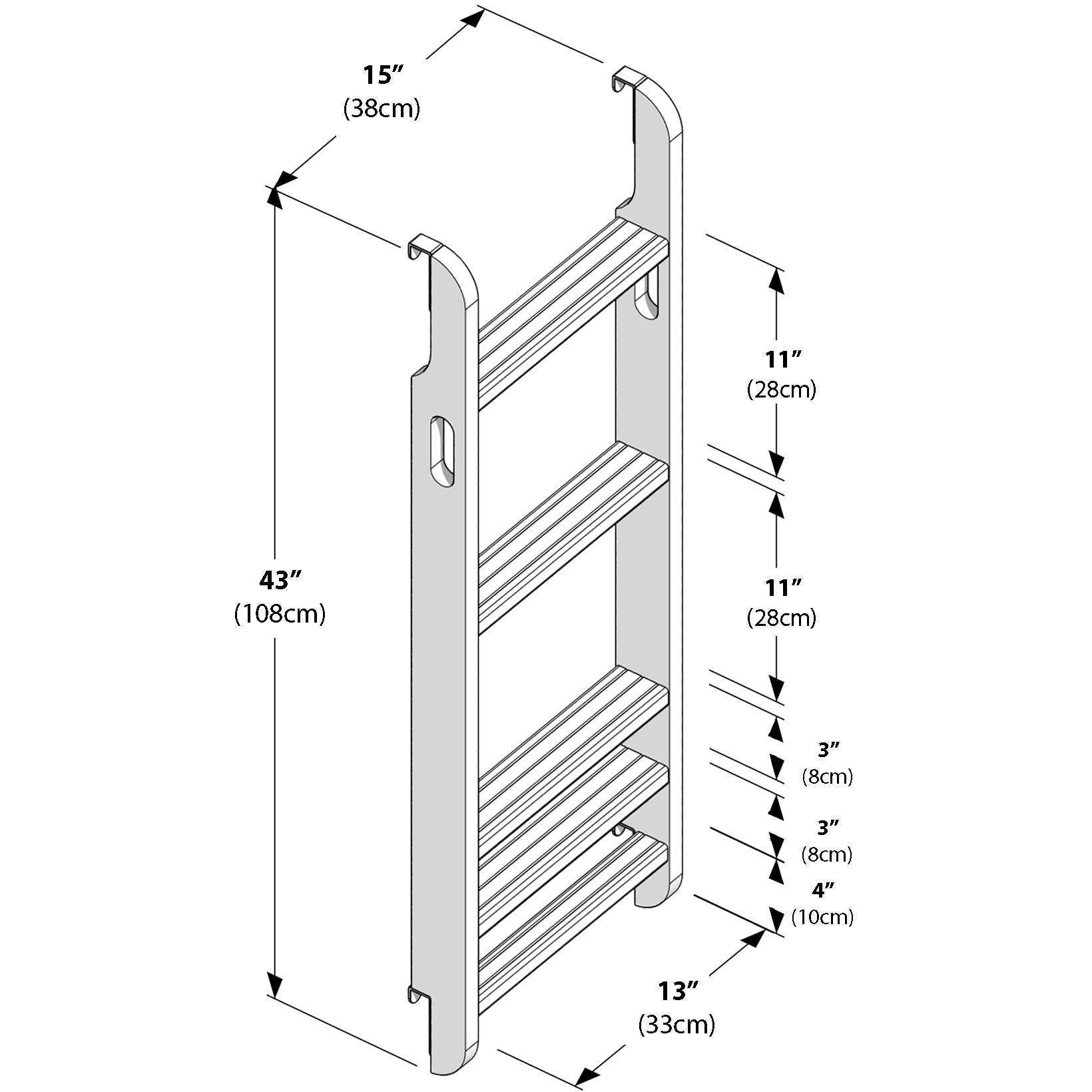 Jackpot Deluxe Straight Bunk Ladder