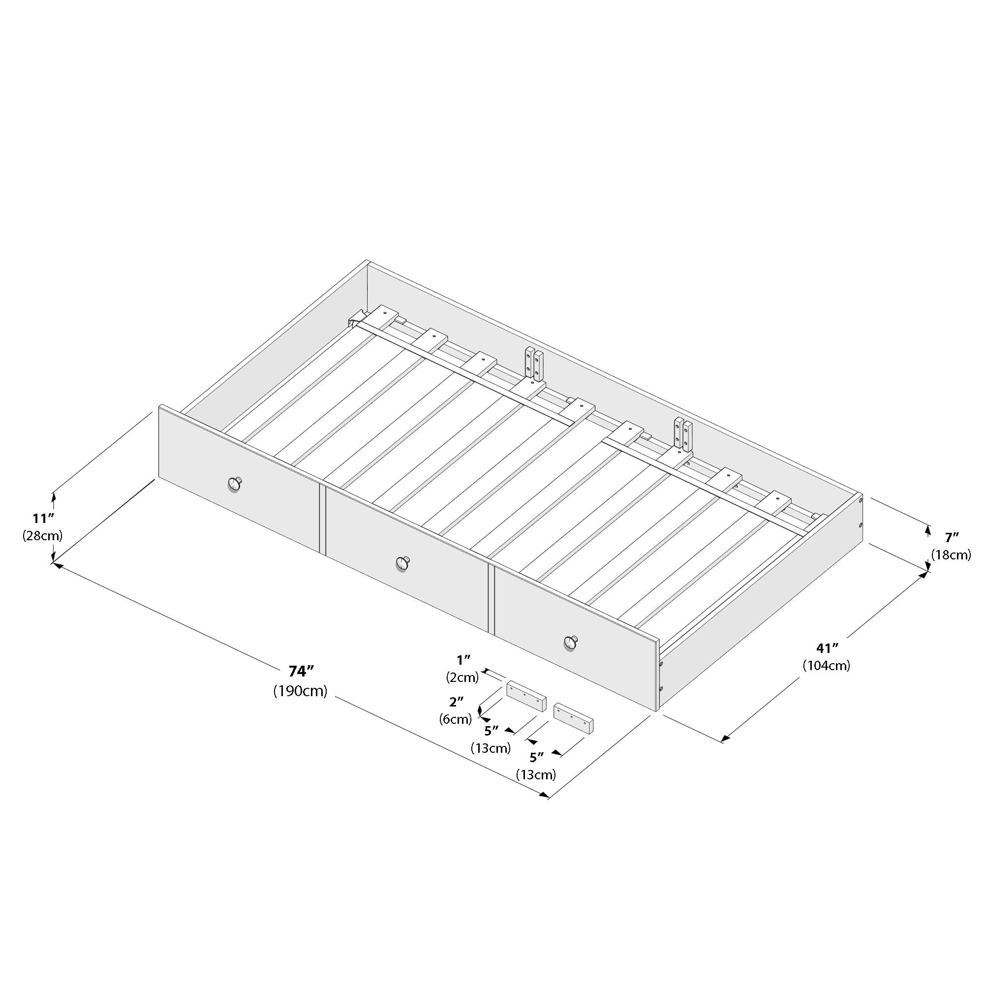 Jackpot Deluxe Trundle Bed with Slats