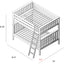 Jackpot Deluxe Cambridge 1 Full over Full Bunk with Angle Ladder