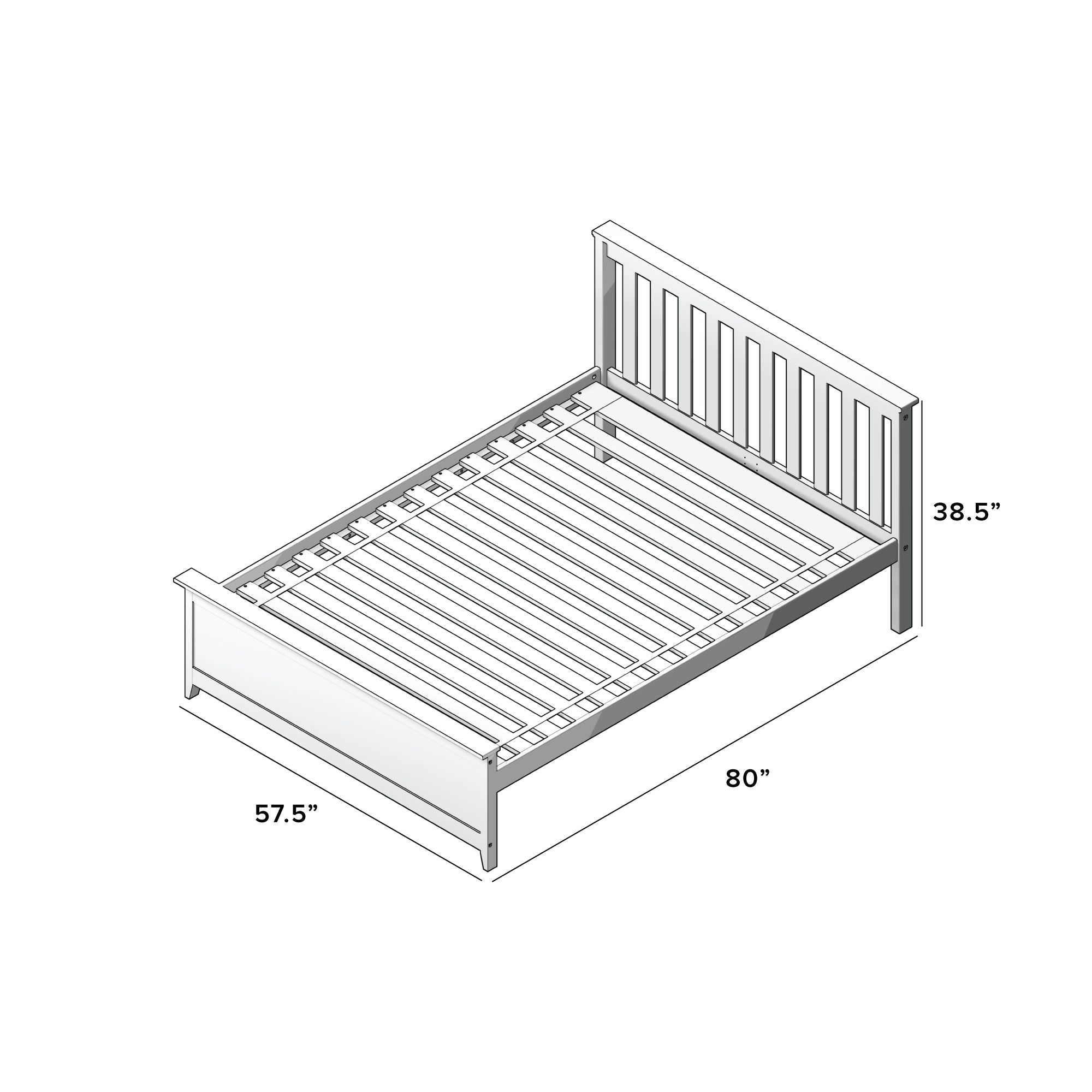 Jackpot Deluxe Dover Full Platform Bed