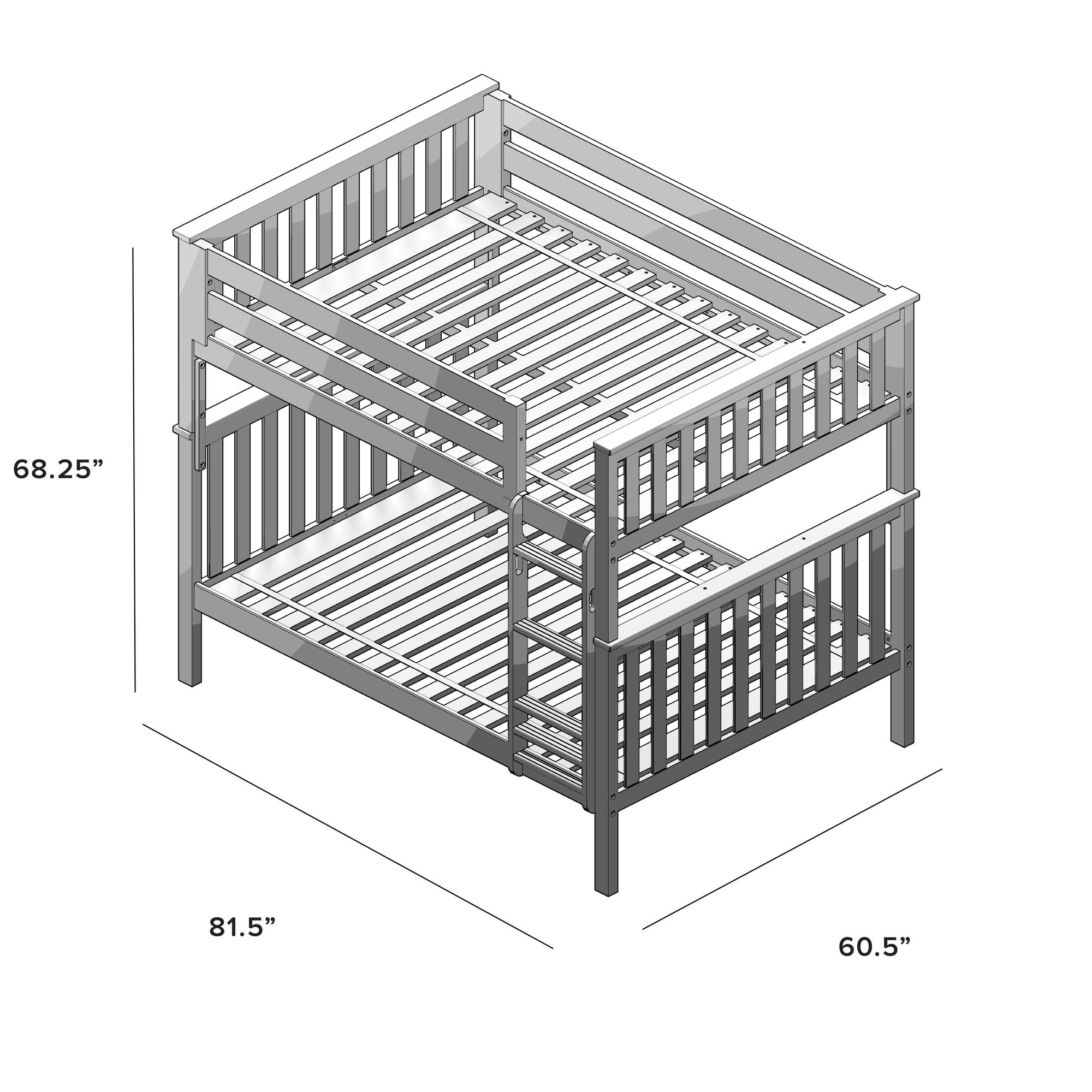 Jackpot Deluxe Cambridge Full over Full Bunk Bed