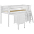 Jackpot Deluxe Windsor 3 Twin-Size Storage Loft Bed with Two Dressers and Desk