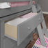 Jackpot Deluxe Windsor 3 Twin-Size Storage Loft Bed with Two Dressers and Desk