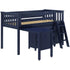 Jackpot Deluxe Windsor 3 Twin-Size Storage Loft Bed with Two Dressers and Desk