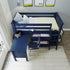 Jackpot Deluxe Windsor 3 Twin-Size Storage Loft Bed with Two Dressers and Desk