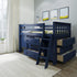 Jackpot Deluxe Windsor 3 Twin-Size Storage Loft Bed with Two Dressers and Desk