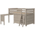Jackpot Deluxe Windsor 3 Twin-Size Storage Loft Bed with Two Dressers and Desk