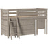 Jackpot Deluxe Windsor 3 Twin-Size Storage Loft Bed with Two Dressers and Desk