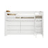 Jackpot Deluxe Windsor 1 Twin-Size Storage Loft Bed with Two Dressers