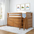 Jackpot Deluxe Windsor 1 Twin-Size Storage Loft Bed with Two Dressers