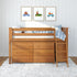 Jackpot Deluxe Windsor 1 Twin-Size Storage Loft Bed with Two Dressers