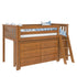 Jackpot Deluxe Windsor 1 Twin-Size Storage Loft Bed with Two Dressers