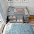 Jackpot Deluxe Windsor 1 Twin-Size Storage Loft Bed with Two Dressers