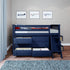Jackpot Deluxe Windsor 1 Twin-Size Storage Loft Bed with Two Dressers