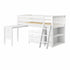 Jackpot Deluxe Windsor 2 Twin-Size Storage Loft Bed with Dresser, Bookcase and Desk