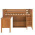Jackpot Deluxe Windsor 2 Twin-Size Storage Loft Bed with Dresser, Bookcase and Desk