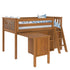 Jackpot Deluxe Windsor 2 Twin-Size Storage Loft Bed with Dresser, Bookcase and Desk