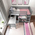 Jackpot Deluxe Windsor 2 Twin-Size Storage Loft Bed with Dresser, Bookcase and Desk
