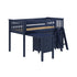 Jackpot Deluxe Windsor 2 Twin-Size Storage Loft Bed with Dresser, Bookcase and Desk