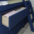 Jackpot Deluxe Windsor 2 Twin-Size Storage Loft Bed with Dresser, Bookcase and Desk