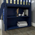 Jackpot Deluxe Windsor 2 Twin-Size Storage Loft Bed with Dresser, Bookcase and Desk