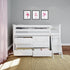 Jackpot Deluxe Windsor Twin-Size Storage Loft Bed with Dresser and Bookcase