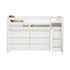 Jackpot Deluxe Windsor Twin-Size Storage Loft Bed with Dresser and Bookcase