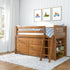 Jackpot Deluxe Windsor Twin-Size Storage Loft Bed with Dresser and Bookcase