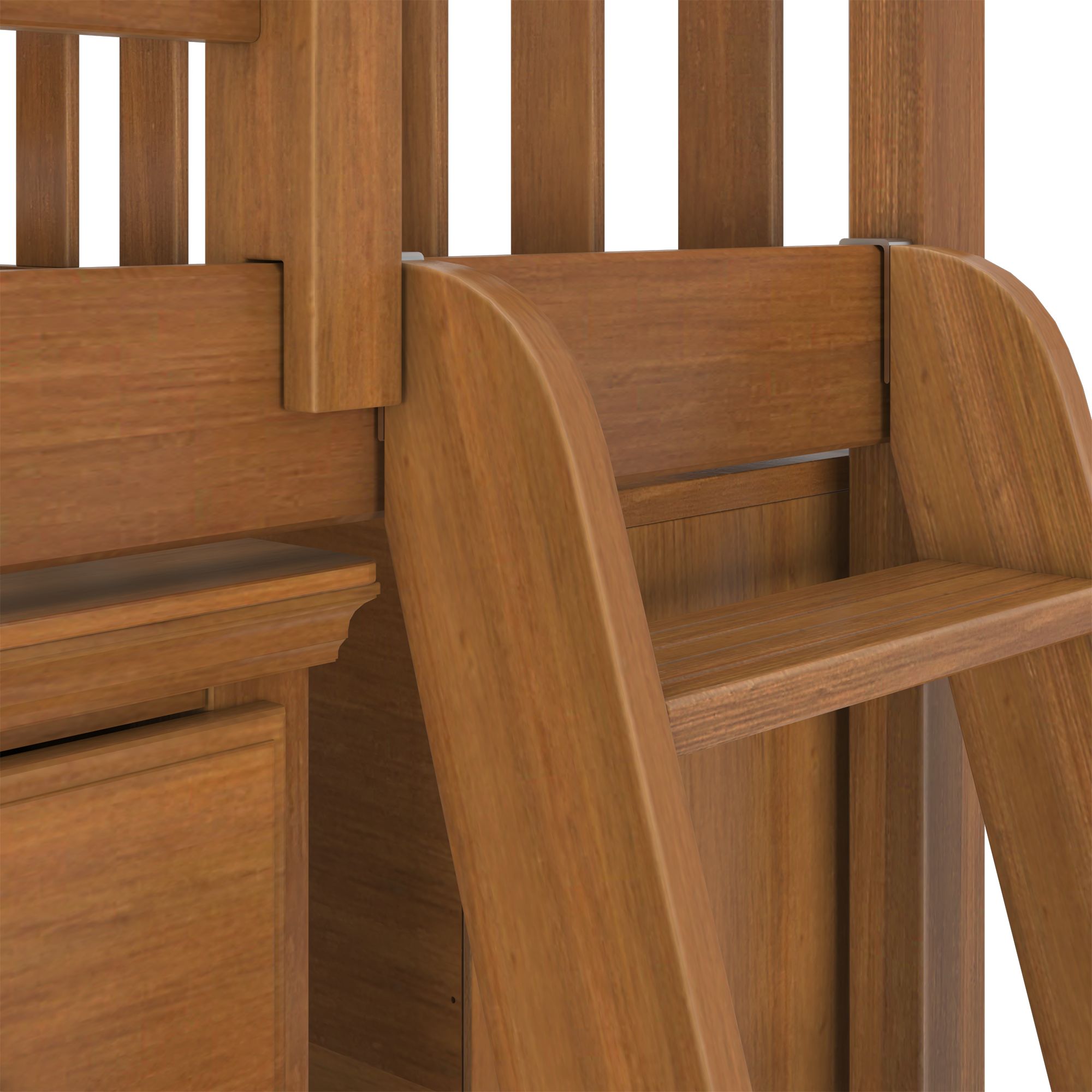 Jackpot Deluxe Windsor Twin-Size Storage Loft Bed with Dresser and Bookcase